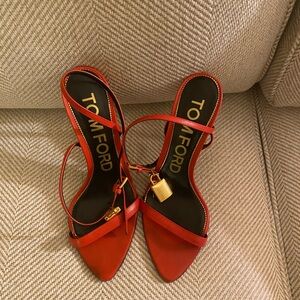 Tom Ford Red Strappy Heels